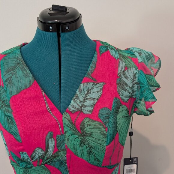 Tommy Hilfiger Rivera Floral Chiffon Dress Size 2 - Picture 6 of 7